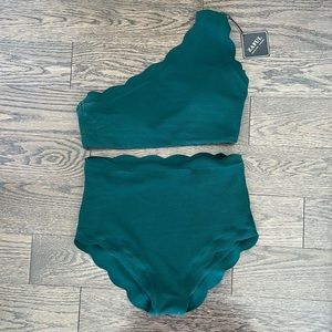 Zaful green two piece swimsuit